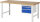 RAU Werkbank höhenverstellbar 7126A1, B2000xT900xH790-1140mm, 3xSchublade-VA, 13-7126A1-209B4H.11