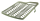 Farbgitter 60161 Kunststoff Rot, 26 x 28 cm, mit Griff und Eimerhaken