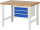 RAU Werkbank höhenverstellbar 7127A1, B1250xT900xH790-1140mm, 3xSchublade-VA, 13-7127A1-129B4H.11