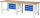 RAU Werkbank 7127A1, B2500xT900xH840mm, 6xSchublade-VA, 13-7127A1-259B4S.11