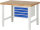 RAU Werkbank höhenverstellbar 7133A1, B1250xT900xH790-1140mm, 4xSchublade-VA, 13-7133A1-129B4H.11