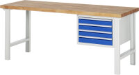 RAU Werkbank 7133A1, B2000xT700xH840mm, 4xSchublade-VA,...