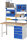 RAU Werkbank 7502A1, B1500xT700xH890mm, 1xSchublade-VA, 1xTür, 13-7502A1-157B4M.11