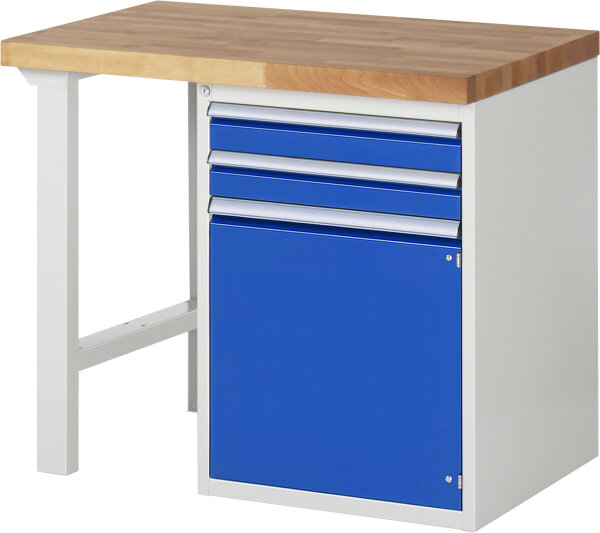 RAU Werkbank 7503A1, B1000xT700xH890mm, 2xSchublade-VA, 1xTür, 13-7503A1-107B4M.11