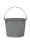 Profibau Mörteleimer 60485 grau aus LDPE, 20 l, mit Liter-Skala und verzinktem Hakenbügel