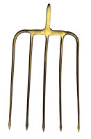 Profibau Kompostgabel 60493 gold lackiert, 5 Zinken,...