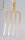 Profibau Spatengabel 60494 Bajonettzinken gold lackiert, Eschenstiel T850, 250x170 mm