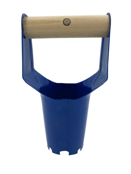 Profibau MMXX Blumenzwiebel-Pflanzautomat 60508 Blau, Pflanztiefe 12 cm, mit Holzgriff