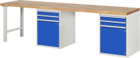RAU Werkbank 7503A8, B3000xT700xH890mm, 4xSchublade-VA,...