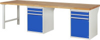 RAU Werkbank 7503A8, B3000xT900xH890mm, 4xSchublade-VA,...