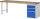 RAU Werkbank 7507A1, B2500xT700xH890mm, 3xSchublade-VA, 13-7507A1-257B4M.11