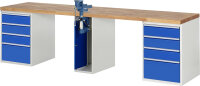 RAU Werkbank 7510A0, B3000xT700xH890mm, 8xSchublade-VA,...