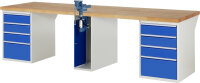 RAU Werkbank 7510A0, B3000xT900xH890mm, 8xSchublade-VA,...