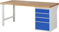 RAU Werkbank 7510A1, B2000xT900xH890mm, 4xSchublade-VA,...