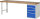 RAU Werkbank 7510A1, B2500xT700xH840mm, 4xSchublade-VA, 13-7510A1-257B4S.11