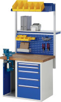 RAU Werkbank 7510A2, B1000xT900xH890mm, 4xSchublade-VA, 1xSSKL, 13-7510A2-109B4M.11