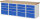 RAU Werkbank 7510A5, B2500xT900xH840mm, 16xSchublade-VA, 13-7510A5-259B4S.11