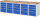 RAU Werkbank 7510A6, B3000xT700xH840mm, 20xSchublade-VA, 13-7510A6-307B4S.11