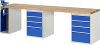 RAU Werkbank 7510A9, B3000xT700xH890mm, 8xSchublade-VA,...