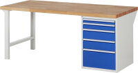 RAU Werkbank 7511A1, B2000xT900xH890mm, 5xSchublade-VA,...