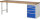 RAU Werkbank 7511A1, B2500xT700xH840mm, 5xSchublade-VA, 13-7511A1-257B4S.11