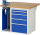 RAU Werkbank 7511A2, B1000xT900xH840mm, 5xSchublade-VA, 1xSSKL, 13-7511A2-109B4S.11
