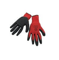 Handschuh 61021 Polyester Rot Gr. 10, mit...