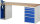 RAU Werkbank 7511A2, B2000xT700xH890mm, 5xSchublade-VA, 1xSSKL, 13-7511A2-207B4M.11