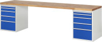 RAU Werkbank 7511A3, B3000xT700xH890mm, 10xSchublade-VA,...