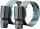 Profibau Schlauchklemmen 65186 Stahl, 2 Stück im SB-Pack, 1 Zoll, Spannbereich 25-40 mm