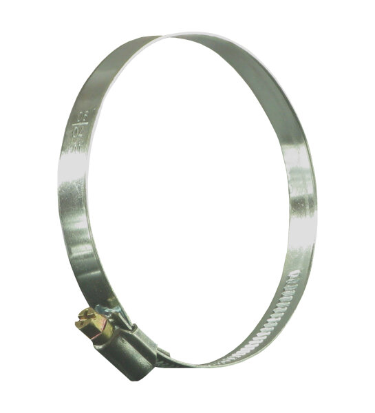 Profibau Schlauchklemme 65189 W1 Stahl verzinkt, Spannbereich 70-90 mm, Bandbreite 12 mm