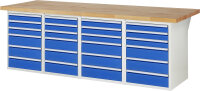 RAU Werkbank 7515A5, B2500xT900xH840mm, 24xSchublade-VA,...