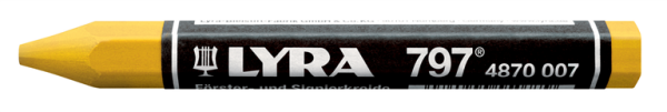 LYRA Förster- und Signierkreide, 12 x 120 mm, gelb, 12er Pack