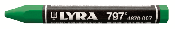 LYRA Förster- und Signierkreide 12 x 120 mm grün 12er Pack