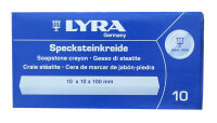 LYRA Specksteinkreide 70187 10 x 10 x 100 mm 10er Pack,...