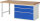 RAU Werkbank 7708A1, B2000xT900xH840mm, 3xSchublade-VA, 13-7708A1-209B4S.11