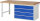 RAU Werkbank 7709A1, B2000xT900xH890mm, 4xSchublade-VA, 13-7709A1-209B4M.11
