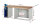 RAU Werkbank 7710A2, B2000xT700xH890mm, 4xSchublade-VA, 1xSSKL, 13-7710A2-207B4M.11