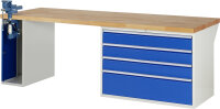 RAU Werkbank 7710A2, B2500xT900xH840mm, 4xSchublade-VA,...