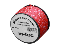 MMXX Lot-Maurerschnur 100 m Rolle 12 mm rot/weiß...