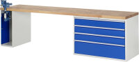 RAU Werkbank 7710A2, B3000xT700xH890mm, 4xSchublade-VA,...