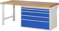 RAU Werkbank 7711A1, B2000xT900xH890mm, 5xSchublade-VA,...