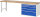 RAU Werkbank 7711A1, B3000xT700xH890mm, 5xSchublade-VA, 13-7711A1-307B4M.11