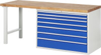 RAU Werkbank 7717A1, B2000xT700xH890mm, 7xSchublade-VA,...