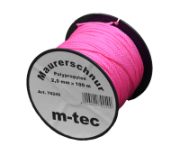 MMXX Lot-Maurerschnur 100 m Rolle 20 mm pink-fl....