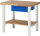 RAU Werkbank 7001I7, B1000xT700xH790-1140mm, Ablageboden Buche, 1xSchublade-TA, 03-7001I7-107R4H.11