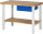 RAU Werkbank 7001I7, B1250xT700xH790-1140mm, Ablageboden Buche, 1xSchublade-TA, 03-7001I7-127R4H.11