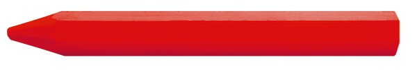 LYRA Ölsignierkreide 70290 rot, 6-eckig, 11 x 110 mm, wetterfest, 12er Pack