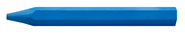LYRA Ölsignierkreide 70292 blau, 6-eckig, 11 x 110 mm, wetterfest, bruchfest, 12er Pack