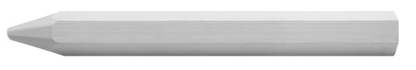 Lyra Ölsignierkreide 70293 weiß, 6-eckig, 11 x 110 mm, 12er Pack, wetterfest, bruchfest